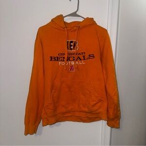 NFL Cincinnati Bengals Football Hoodie Orange Sports Team Athletic